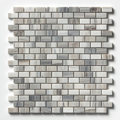 Verona Polished 5/8x1 1/4 Marble Mosaic 12x12