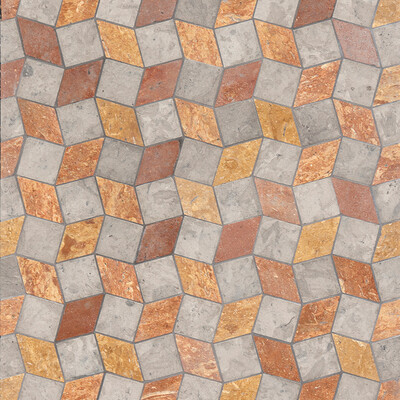 Beja Honed Limestone Mosaic 11 3/4x11 3/4