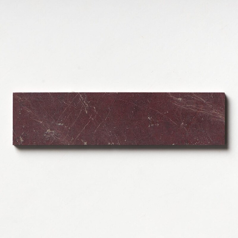 Red Bordeaux Honed  Marble Tile 3x12