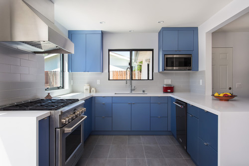 modern-flat-blue-cabinets-in-granada-hills metropolis drafting and construction